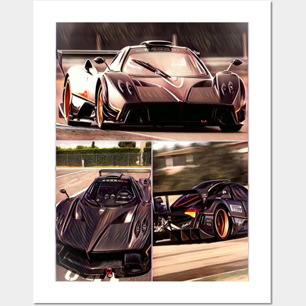 Pagani Zonda R Wall Art by d1a2n3i4l5